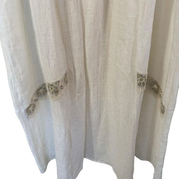 MARILU (Made In India) Cotton Linen Blend Boho Maxi dress Size S - Picture 4 of 7